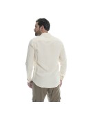 CAMICIA IN LINO CON DOPPIA TASCA