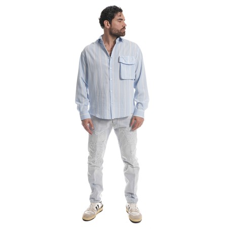 CAMICIA TESSUTO RIGATO