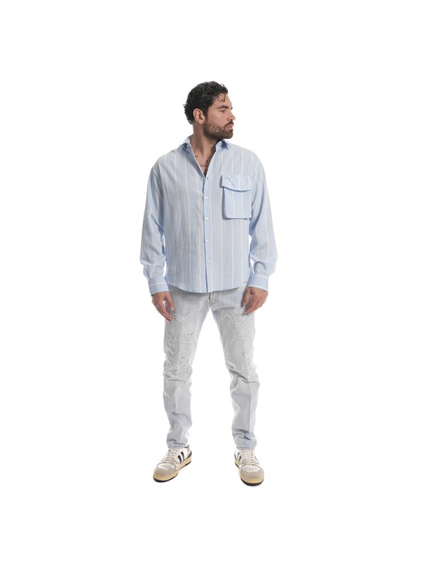 CAMICIA TESSUTO RIGATO