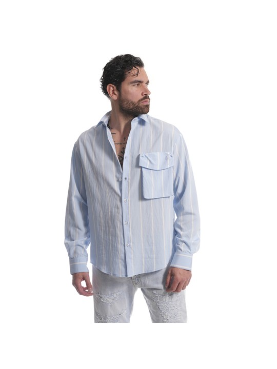 CAMICIA TESSUTO RIGATO