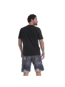 T-SHIRT APPLICAZIONE SPALLA YES LONDON CORSIVO